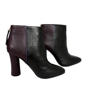 Cabi Bissett Leather Ankle‎ Boots Size 10 M Black Vino Whimsigoth Dark Feminine